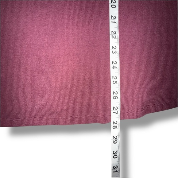 LANE BRYANT Mock Neck Ribbed Tank Classic Sleeveless - 18/20 Maroon - Picture 11 of 16